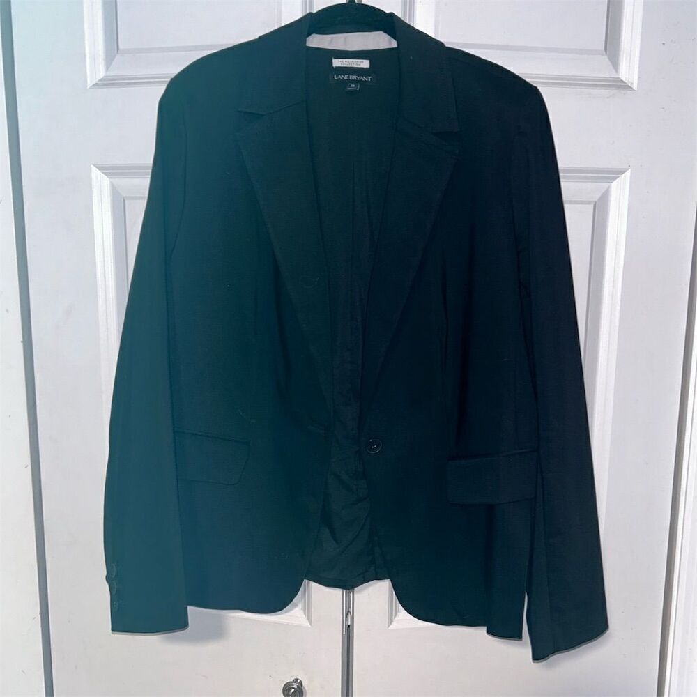 Lane Bryant Women's Black Blazer Jacket The Modernist Collection Size 18